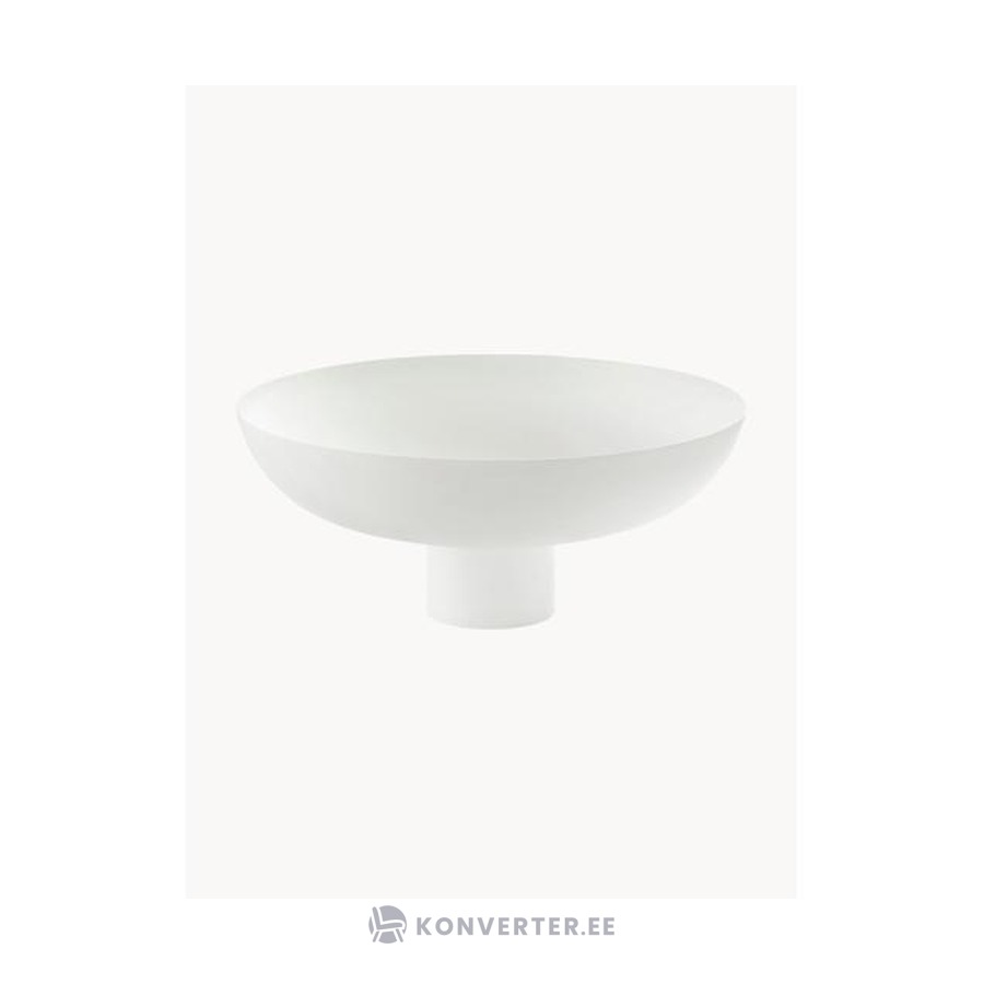 White metal decorative bowl tower (jotex) intact