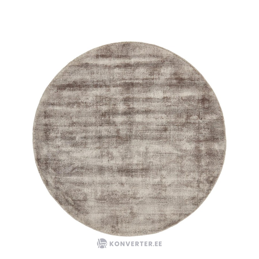 Taupe Värvi Ümmargune Viskoosvaip (Jane)D=120