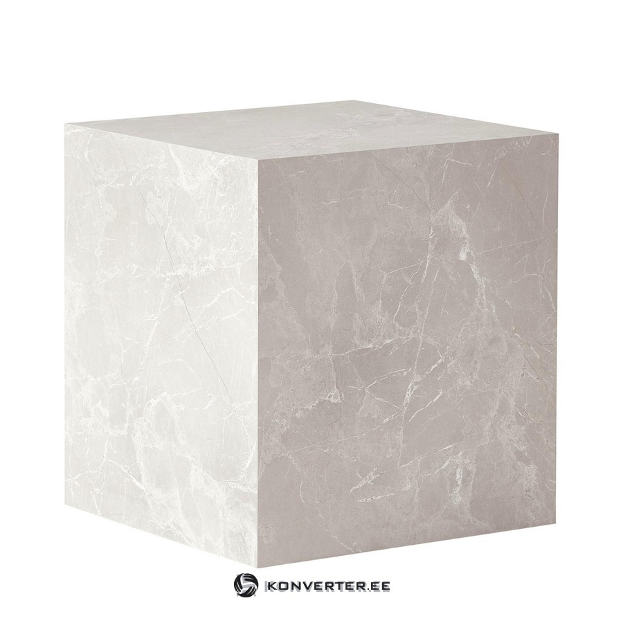 Light Grey Marble Imitation Coffee Table (Lesley)