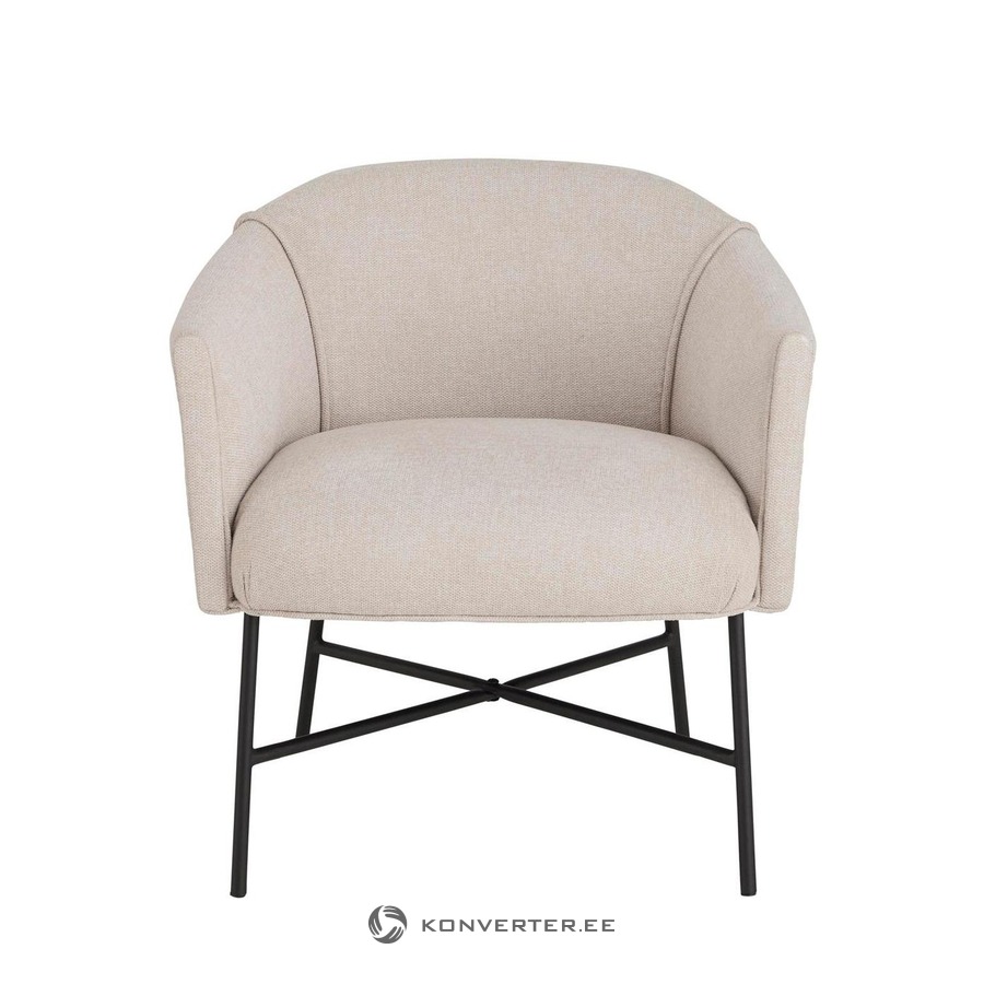 Light gray-black armchair ina (ellos) intact