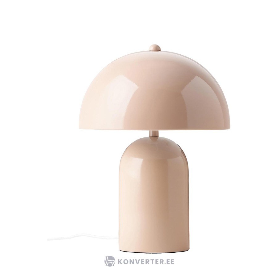 Vaaleanpunainen metallinen pöytävalaisin (Walter)