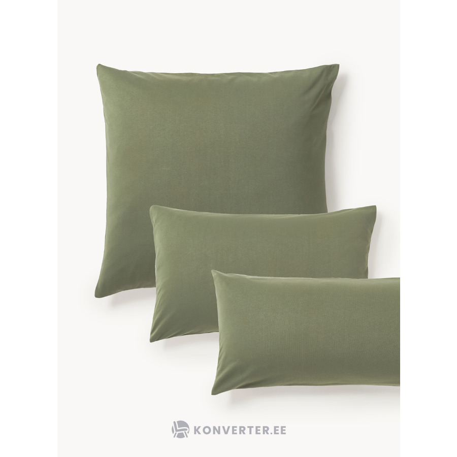 Oliivinvihreä puuvillatyynyliina (Thany) 50x80