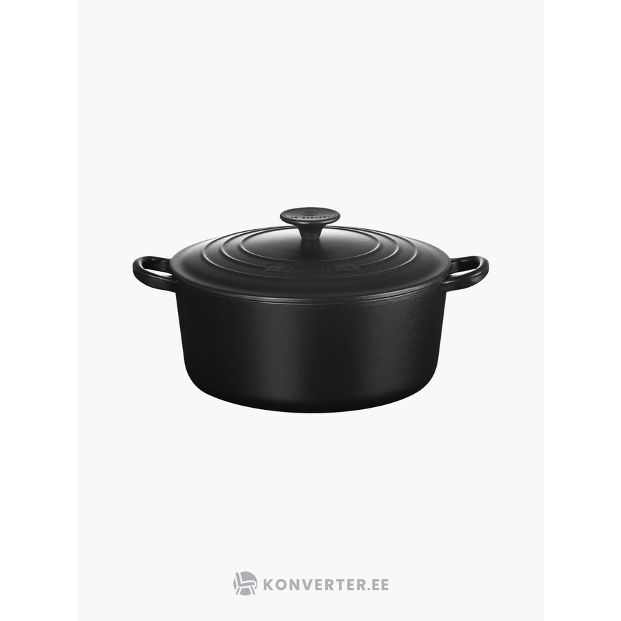Musta valurautapata, mattamusta (Le Creuset)