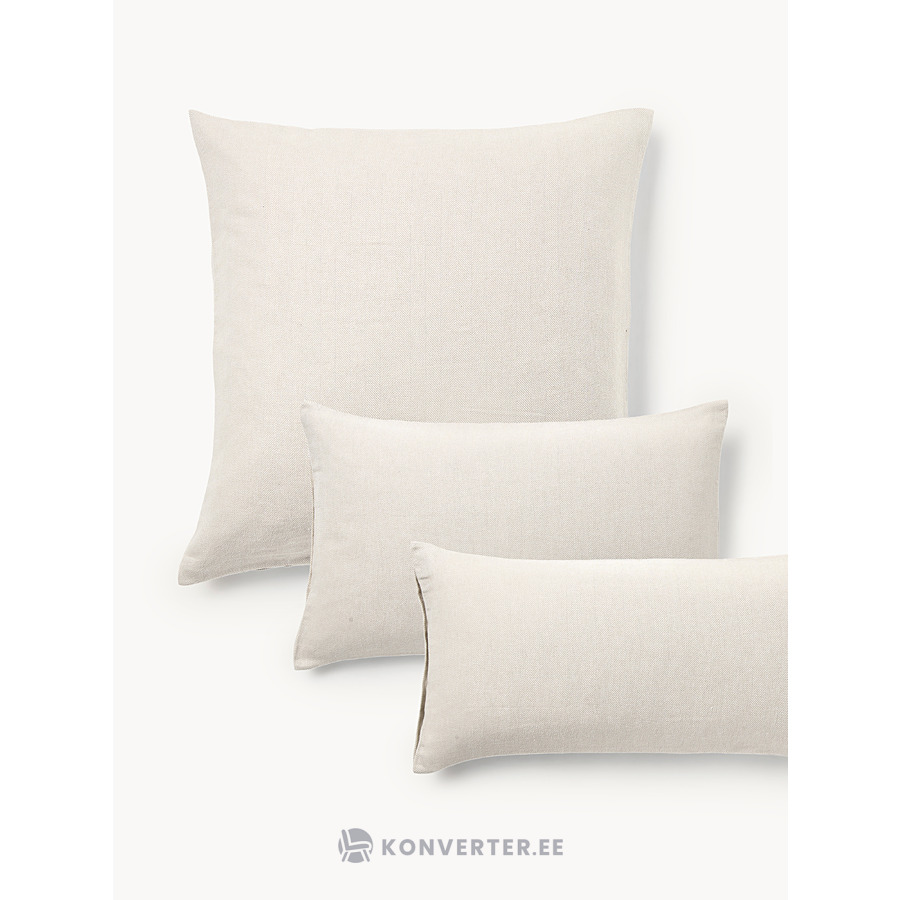 Vaaleanbeige puuvillatyynyliina (Wanda) 40x80