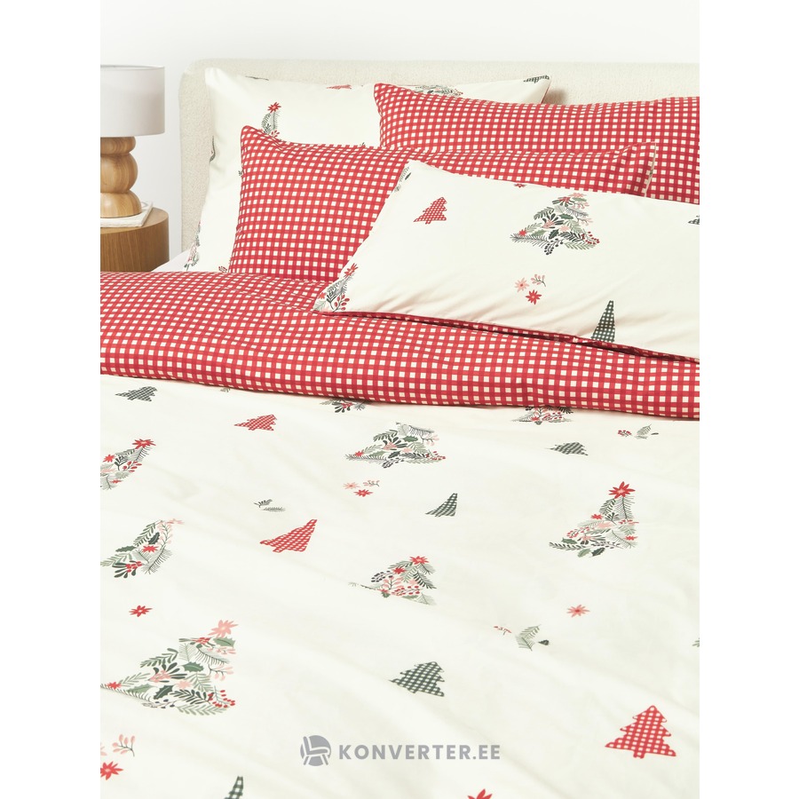 Joulukuvioinen puuvillapussilakana (mänty) 220x240