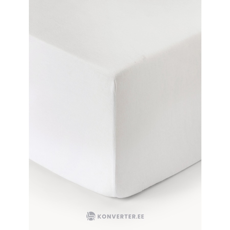 Valkoinen puuvillainen aluslakana (Biba) 200x200