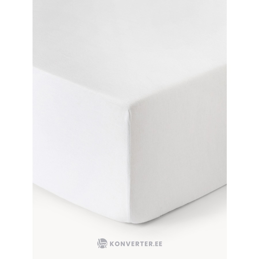 Valge Puuvillane Kummiga Voodilina (Biba)180x200