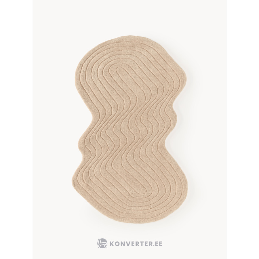 Бежевый шерстяной ковер 113x180 см (Ализа)