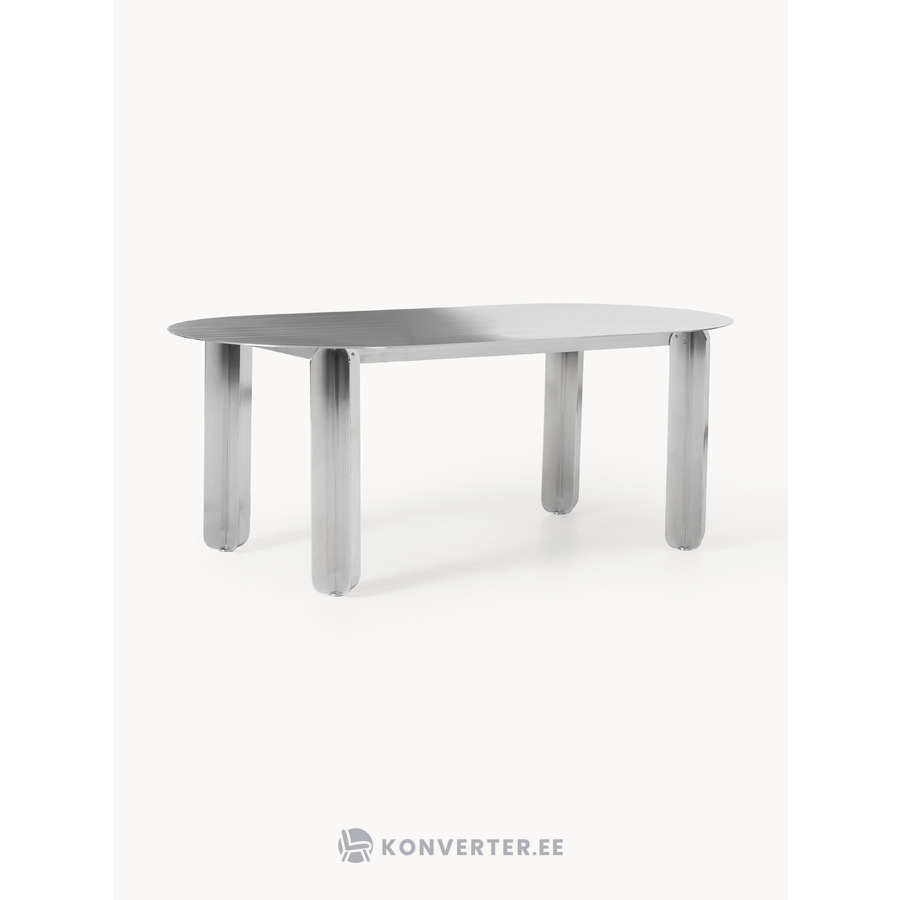 Sudraba ovāls ēdamgalds (Festin) 200x100