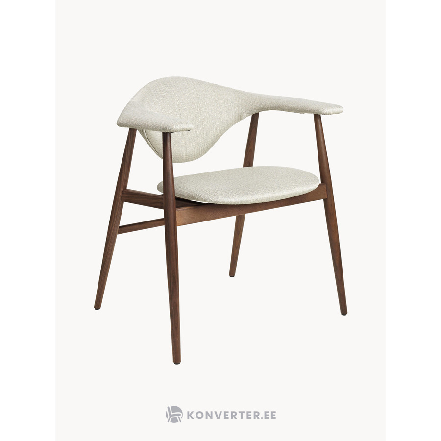 Vaalean beigenruskea nojatuoli Masculo (Gubi)