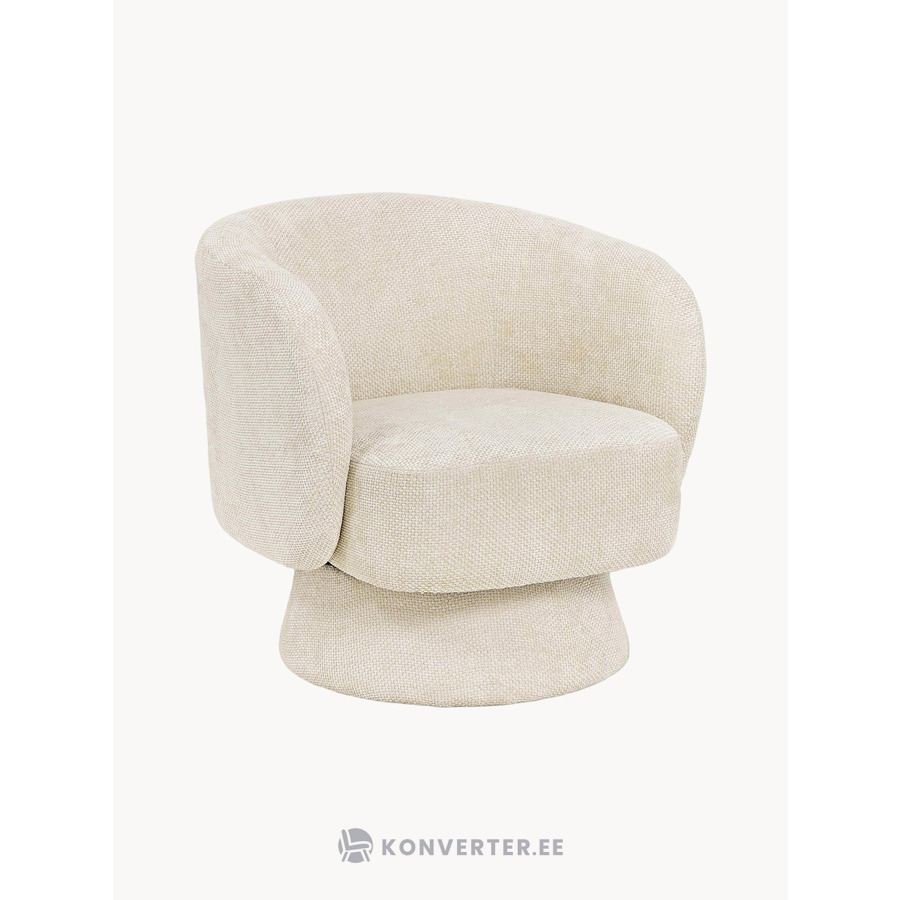 Vaaleanbeige verhoiltu nojatuoli Julienne (Bizzotto)