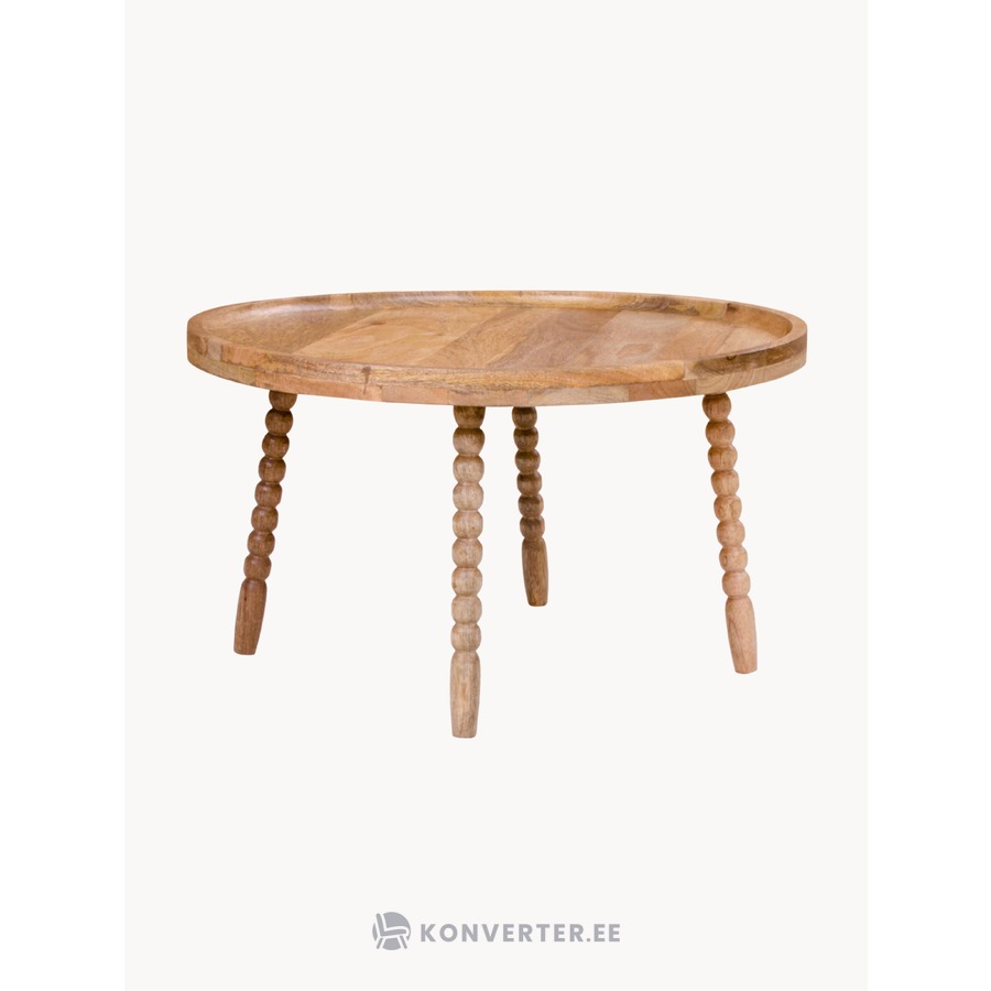 Apvalus medžio masyvo kavos staliukas „Jammu“ (House Nordic)
