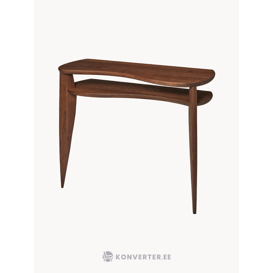 Tamsiai rudas medinis konsolinis staliukas Feve (Ferm Living)