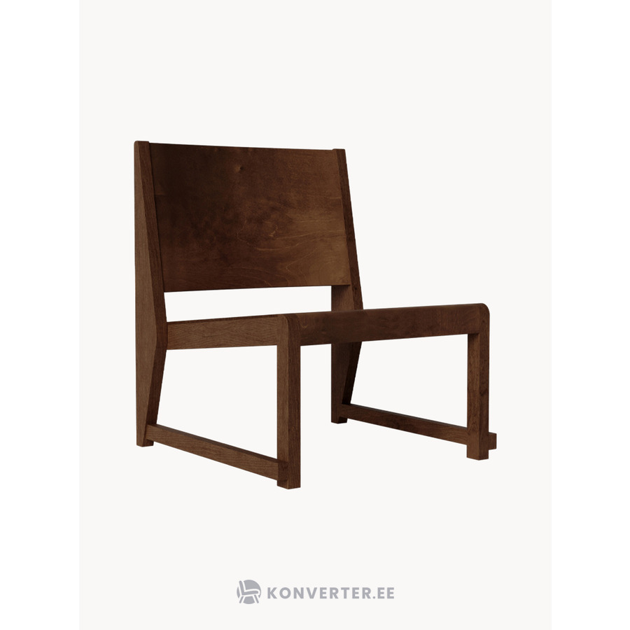 Tamsiai rudas fotelis 01 (Frama)