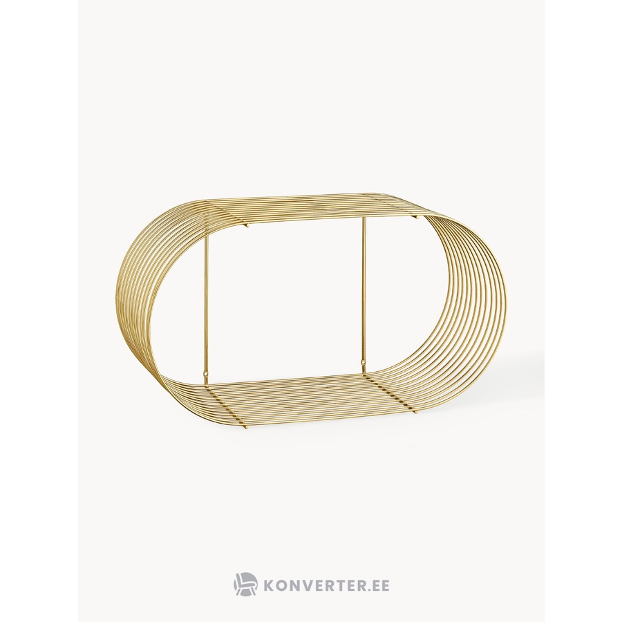 Auksinė metalinė lentyna „Curva“ (Aytm)