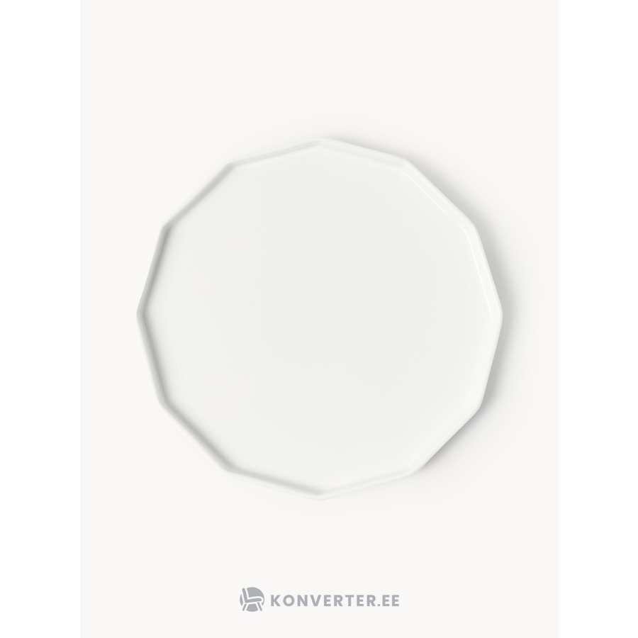 White Dinner Plate 4 Pieces (Angolian)