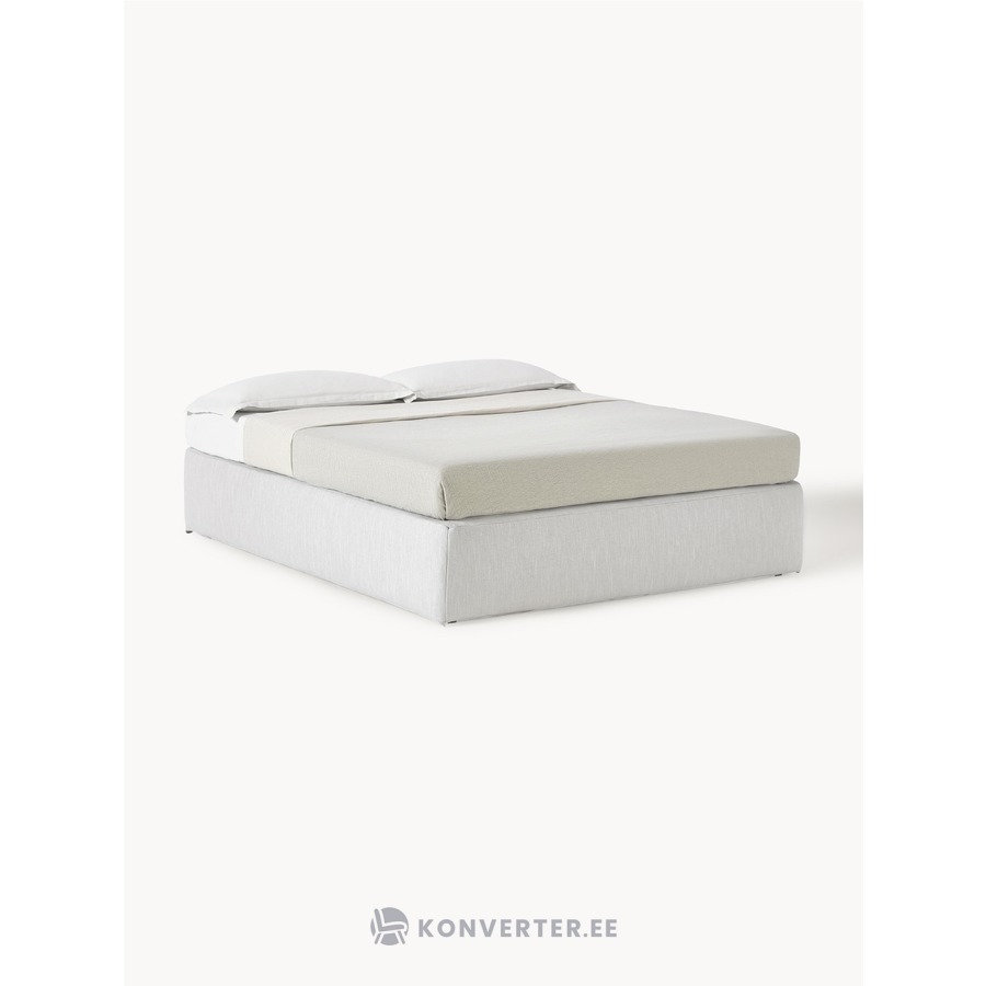 Light gray Continental bed (Enya) 160x200