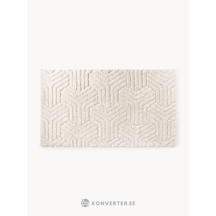 Светло-бежевый хлопковый коврик для ванной (Fatu) 70x120