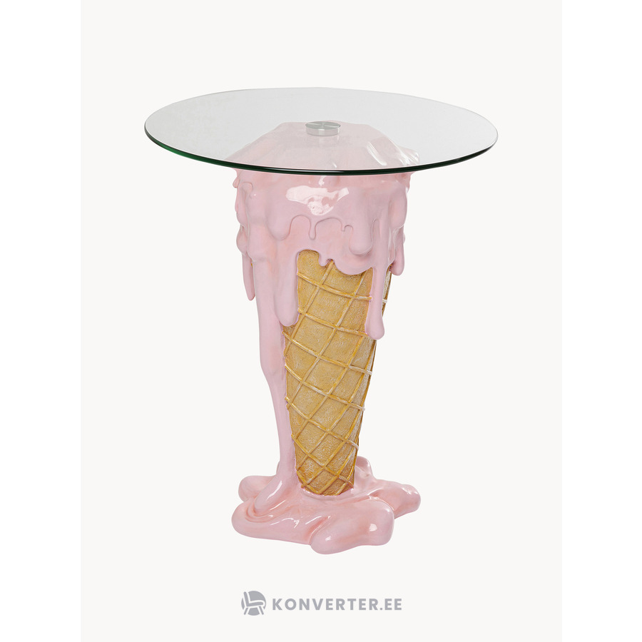 Roosa Ümmargune Söögilaud Icecream (Kare DesignD=60