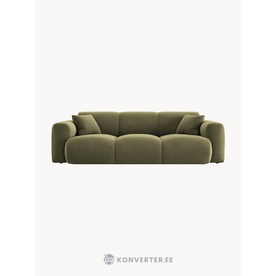 Vihreä samettisohva Nolio (Cosmopolitan Design)