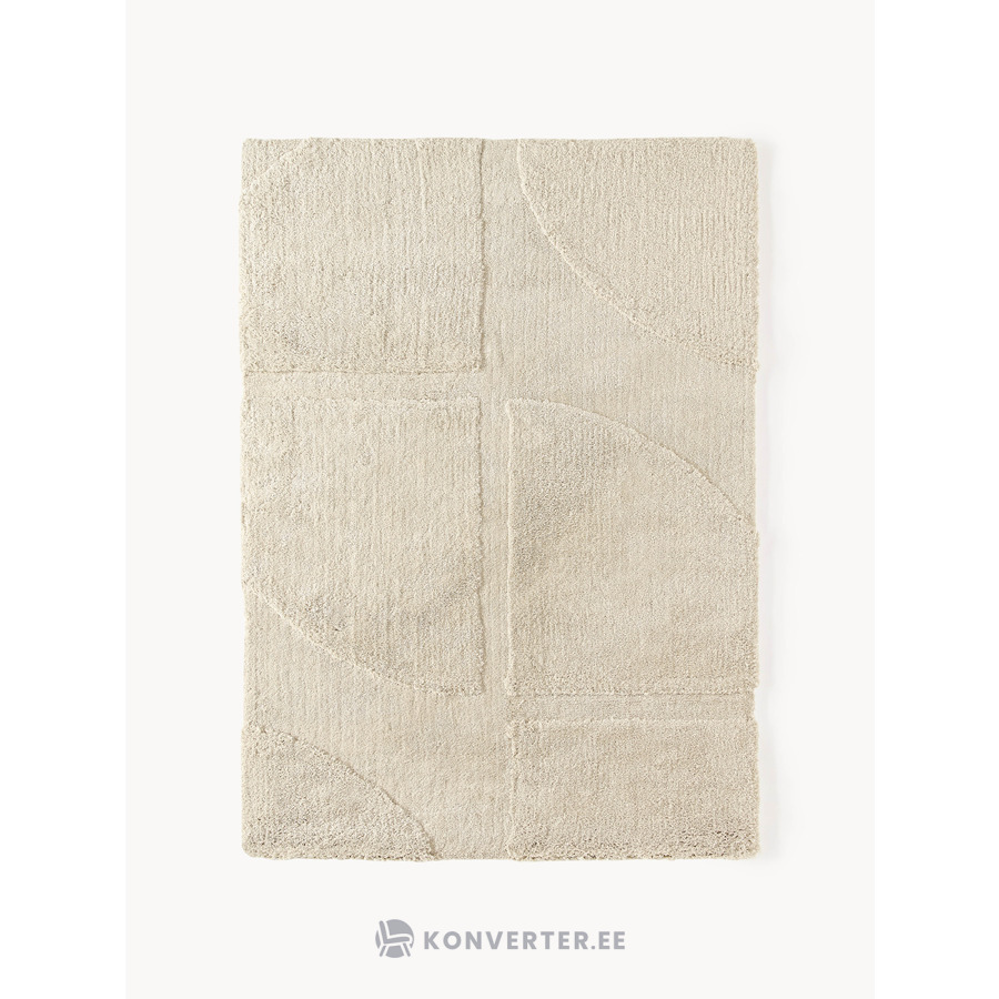 Šviesiai smėlio spalvos raštuotas kilimas (nefrito spalvos) 300x400