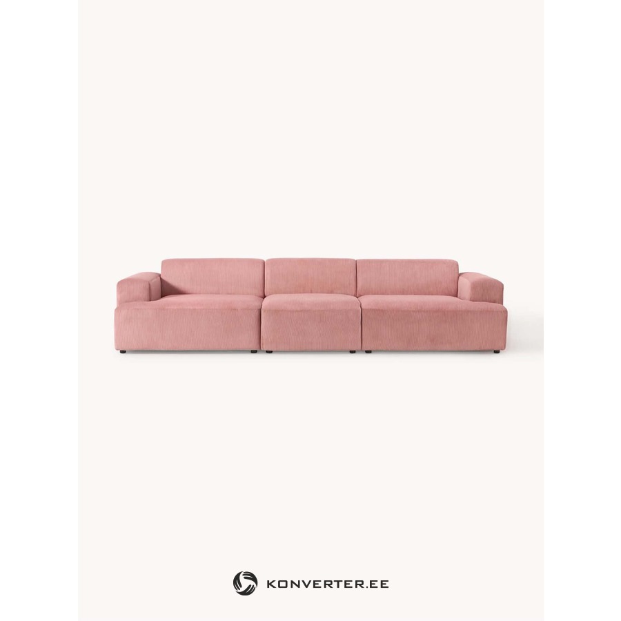 Vaaleanpunainen modulaarinen sohva (Melva)