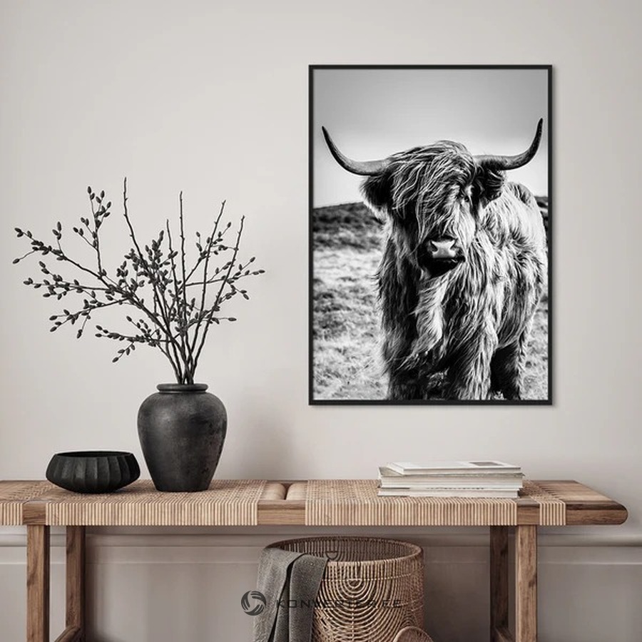 Musta Raamiga Seinapilt Highlander (Malerifabrikken) 30X40