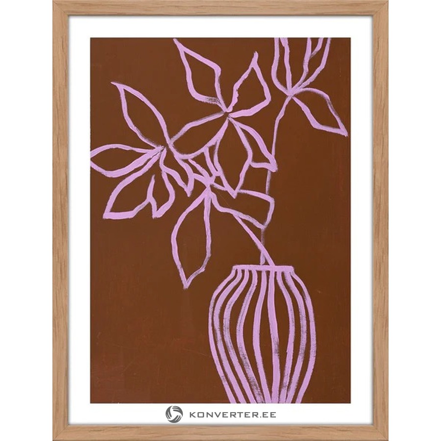 Puiduvärvi Raamiga Seinapilt Lilac umber (Malerifabrikken) 50X70