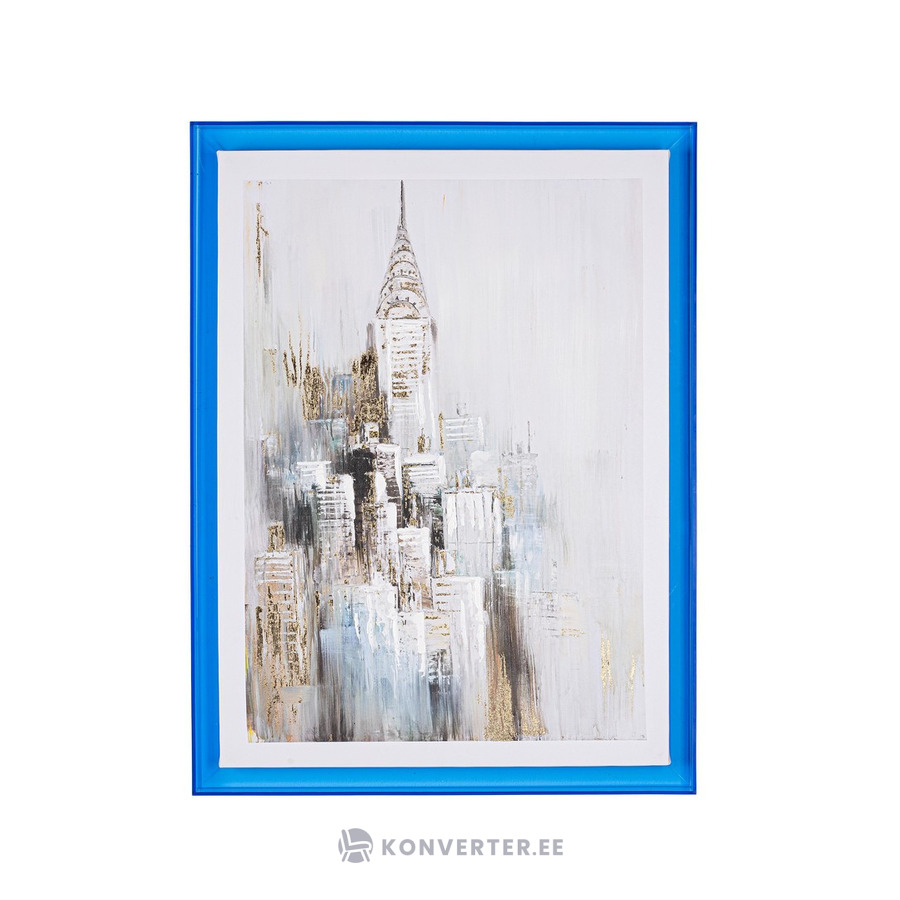 Turquoise Wall Picture with Acrylic Frame (Kenju) 60x80