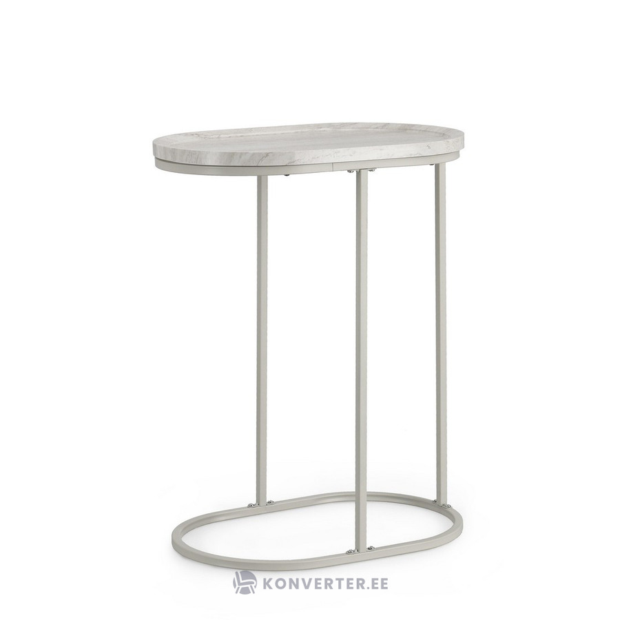 Light gray oval coffee table (Eydi)
