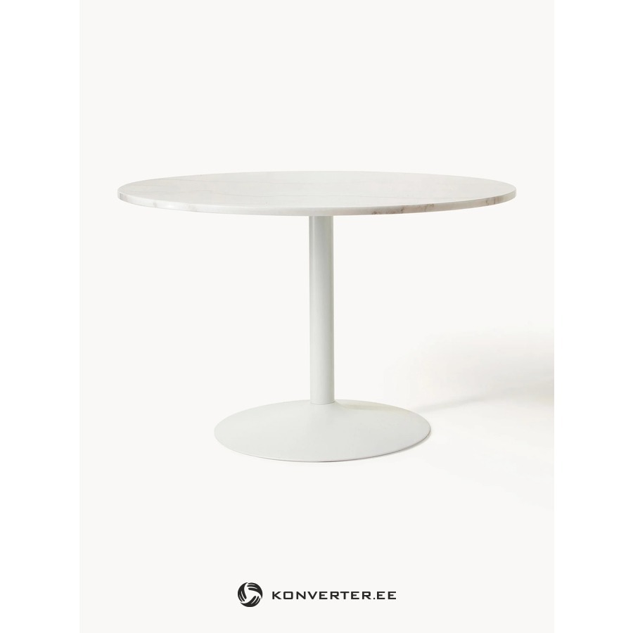 Valge Marmorist Ovaalne Söögilaud (Miley)