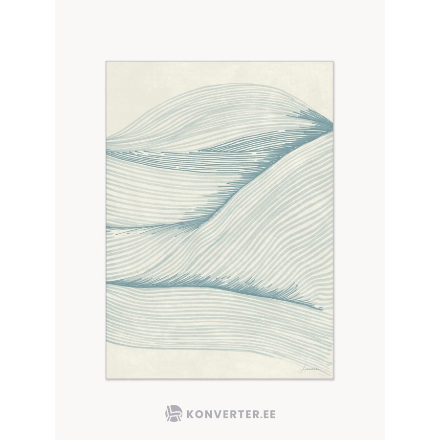 Poster Ocean In Lines 02 (Poster & Frame) 30x40
