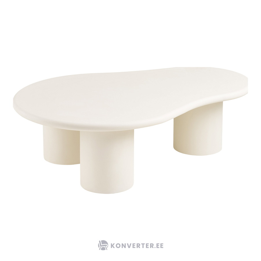 Off-White Cement Imitation Coffee Table Palmera (House Nordic)