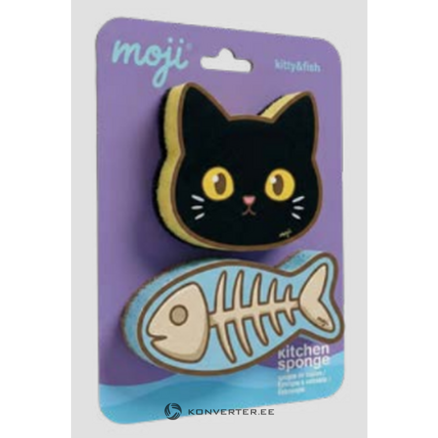 Trauku mazgāšanas sūklis Kitty&Fish (Moji)