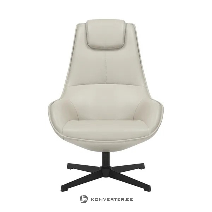 Light Grey Swivel Armchair Adric