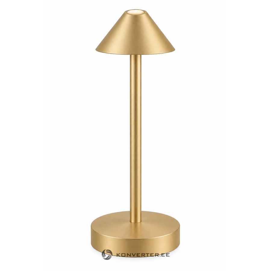 Golden Cone-Shaped Cordless Table Lamp (Cono)