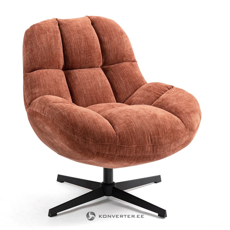 Terakotos spalvos fotelis Molto