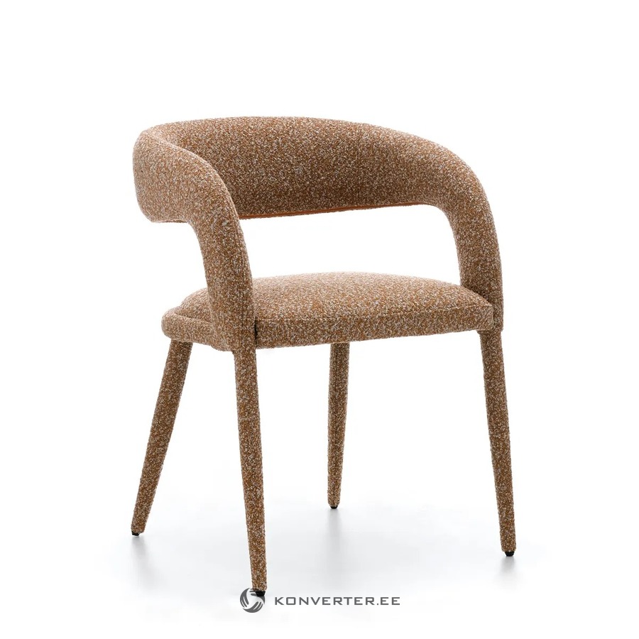 Karamelės spalvos „Boucle“ valgomojo kėdė „Ponte“
