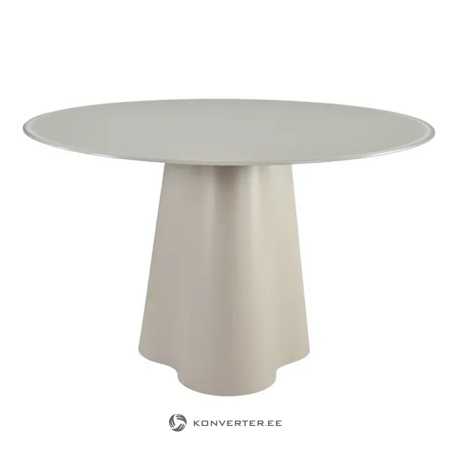 Бежевый круглый обеденный стол Clover (Pro Living) Ø120 см