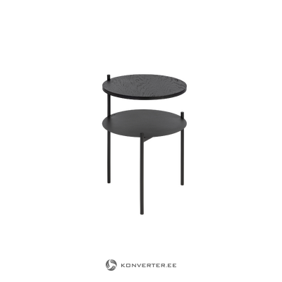 Black small round coffee table tu (noomaa) intact