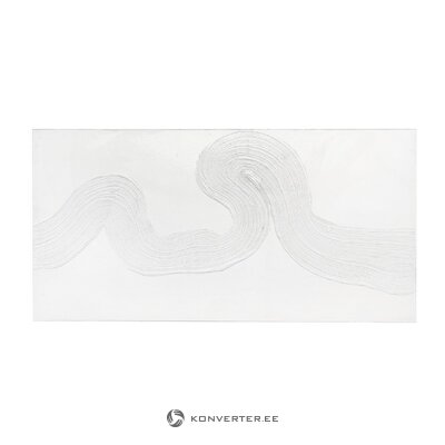 Valkoinen seinämaalaustekstuuri (bizzotto) 70x140 kauneusvirheillä