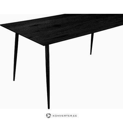Musta ruokapöytä (120cm) (eadwine)