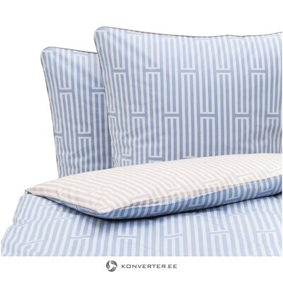 Blue and white bedding set storm (biberna)