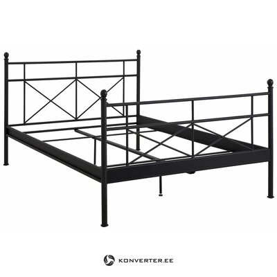 Black metal bed (thora) (180x200cm)