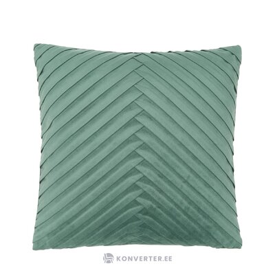 Žalias aksominis pagalvės užvalkalas (lucie) nepažeistas