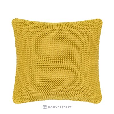Yellow cotton pillowcase (adalyn) intact