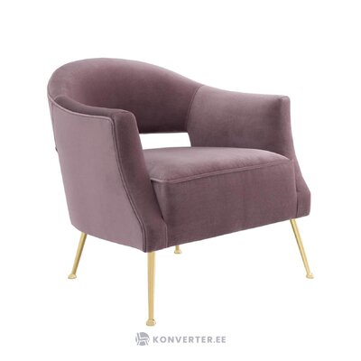 Фиолетовое дизайнерское кресло domaine (eichholtz) сломано