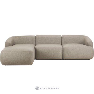 Gray design corner sofa (sofia) intact