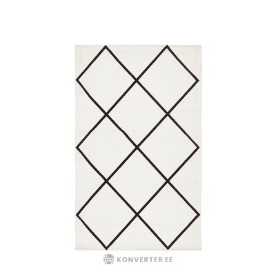 Puuvillamatto valkoisella kuviolla (farah) 50x80 kokonaisena