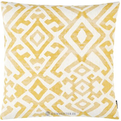 Yellow patterned linen pillowcase elani (proflax) 40x40 whole